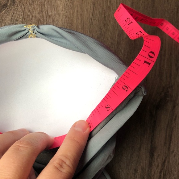 Agua De Coco Padded One-Piece Swimsuit Brazilian Strapless Grey Ruched Size M - Picture 12 of 12